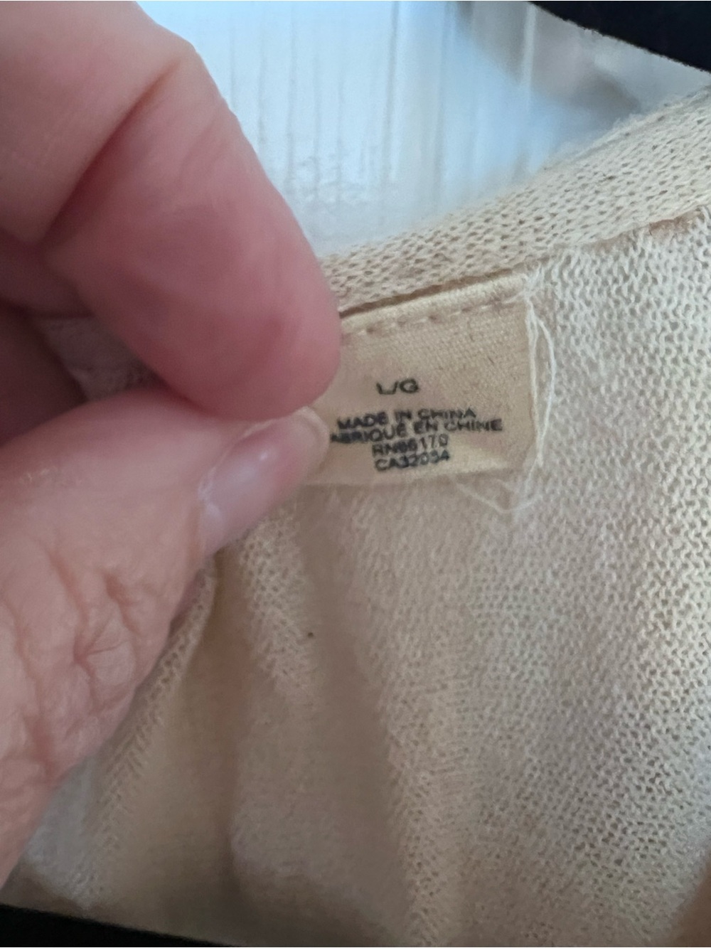 Anthropology Moth Women's Cream Tie-Front Lounge Top - Picture 4 of 4